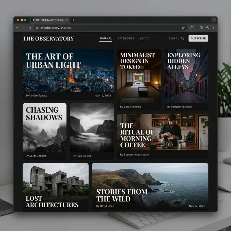 journal website template built with reapweb
